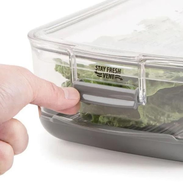 Encontraproduto.com.br - Pote para armazenar frutas e vegetais em plástico e silicone Progressive 2,28 litros