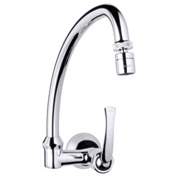 Encontraproduto.com.br - Torneira para cozinha de parede com saida lateral cromado Pratika Tigre Metais
