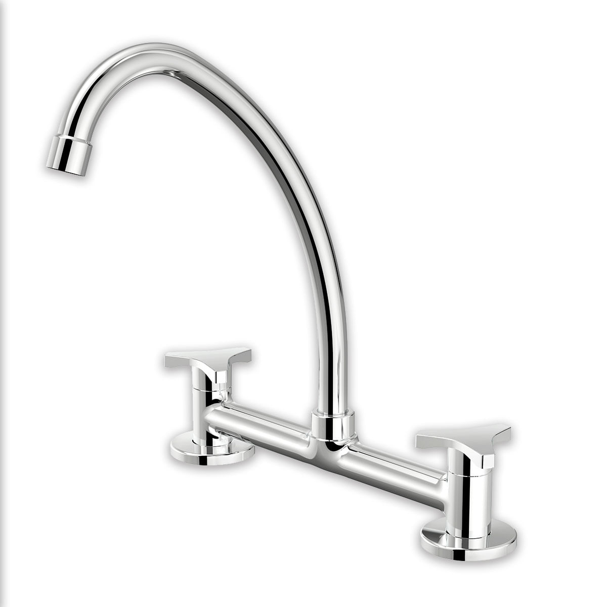 Misturador para cozinha de mesa bica movel cromado Nova Gyro Tigre Metais