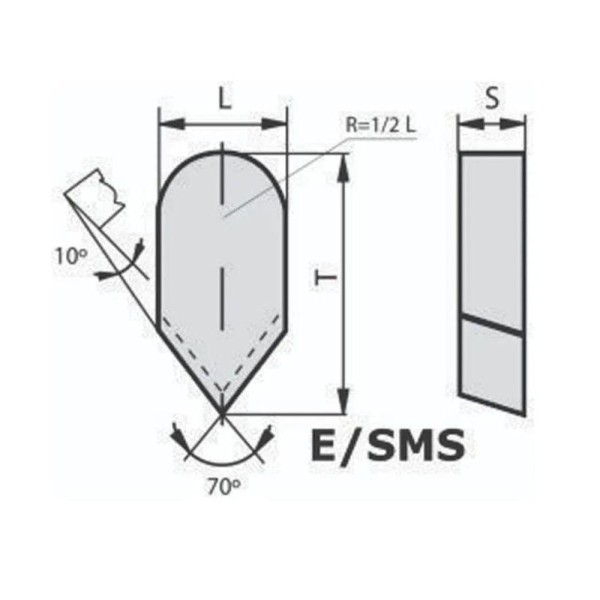 Encontraproduto.com.br - Pastilha De Solda Sms - Tipo E32 - Classe K10 Dimensões T 32.0-l 16.0-s 8.0mm