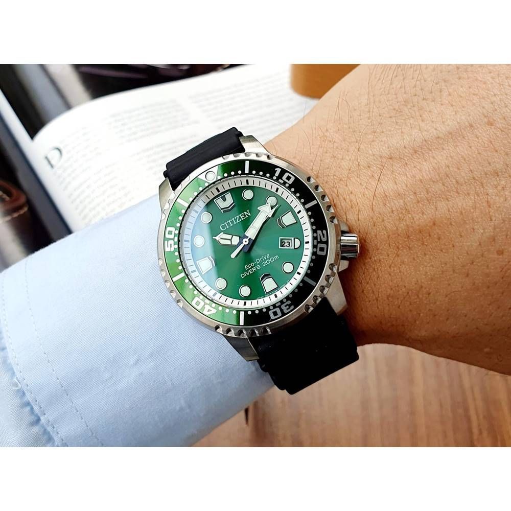 Encontraproduto.com.br - Relógio Citizen Masculino Ref:Tz31534g Solar Prateado Divers Ecodrive