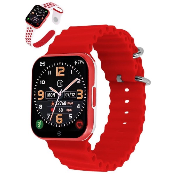 Encontraproduto.com.br - Relógio Smartwatch Champion Ref: Ch50033e Vermelho Retangular