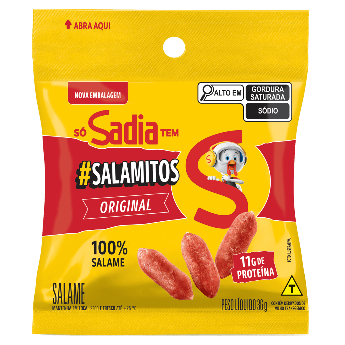 Encontraproduto.com.br - Salame Salamitos Sadia Pacote com 36g