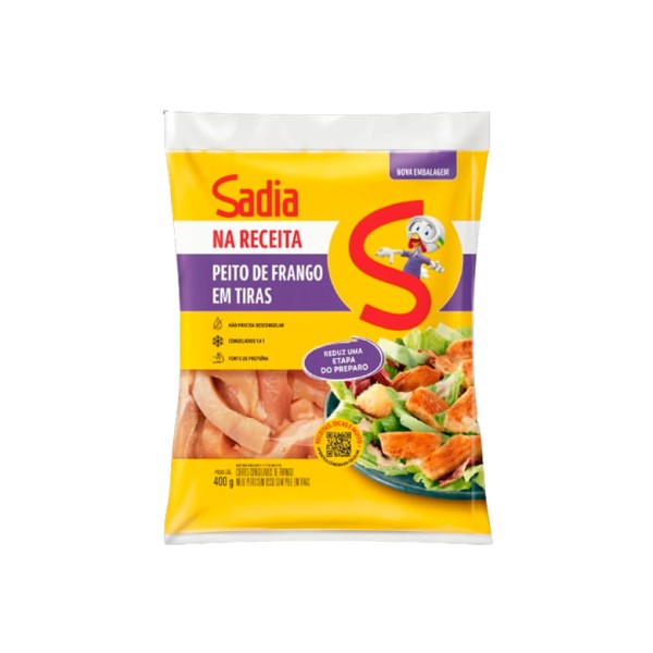 Encontraproduto.com.br - Peito de Frango em Tiras SADIA sem Pele sem Osso Pacote 400g