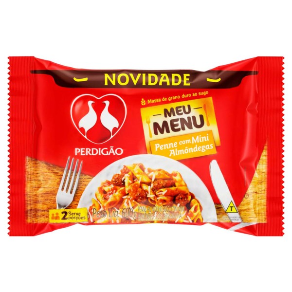 Encontraproduto.com.br - Prato Pronto Perdigão Meu Menu 600G Penne Com Mini Almondega
