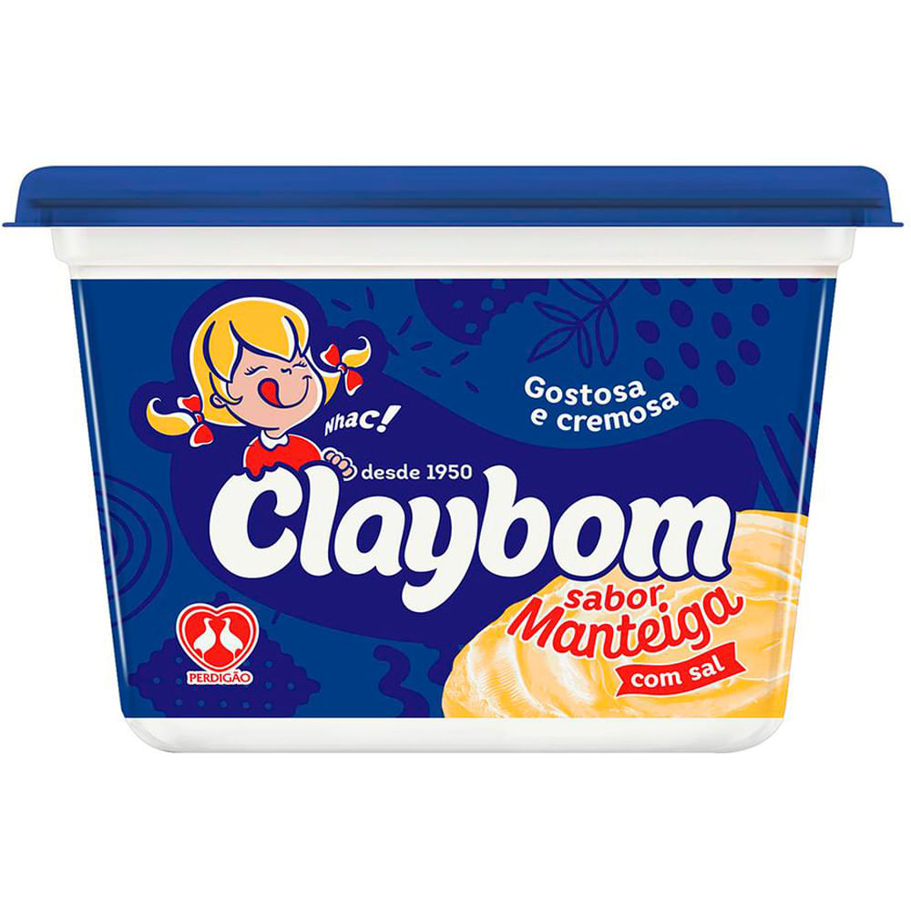Encontraproduto.com.br - Margarina Claybom Sabor manteiga - Com sal Pote com 500g
