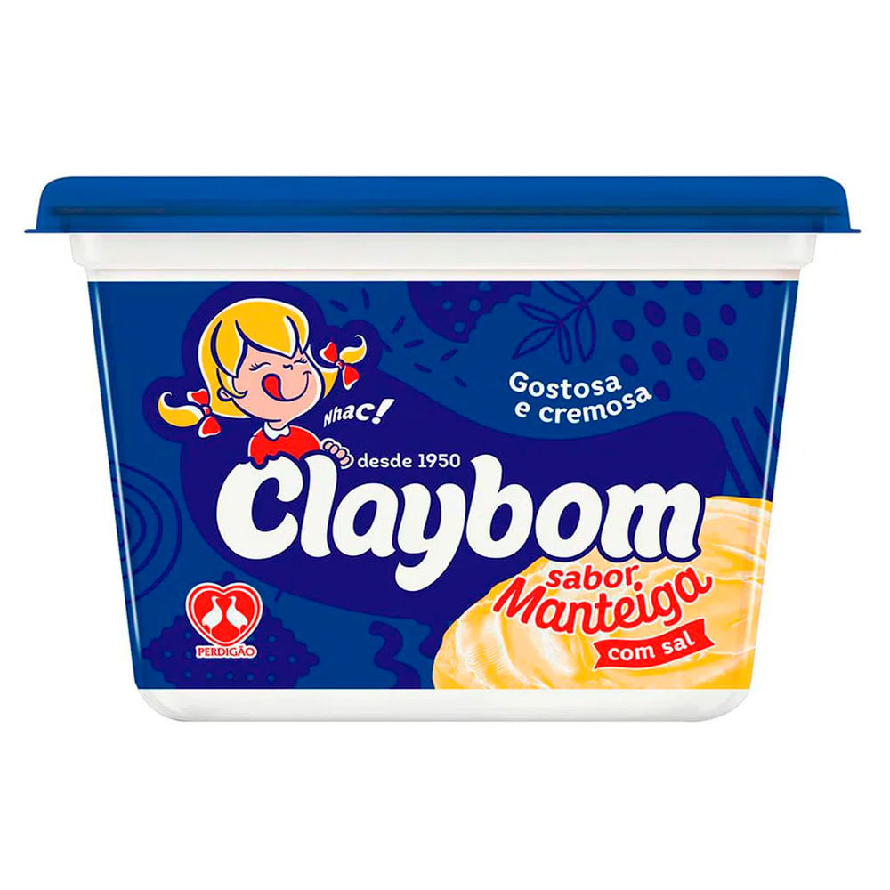 Encontraproduto.com.br - Margarina Claybom Sabor manteiga - Com sal Pote com 500g