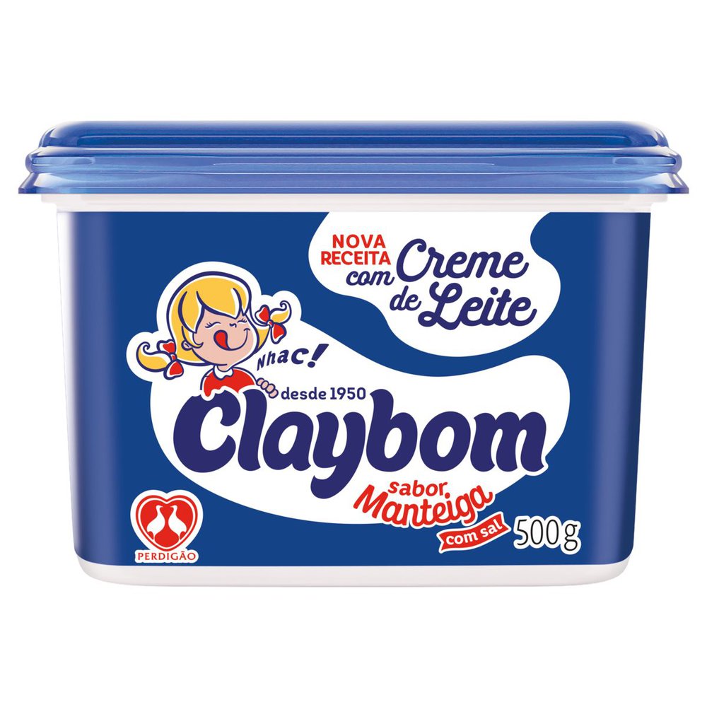 Encontraproduto.com.br - Margarina Claybom Sabor manteiga - Com sal Pote com 500g
