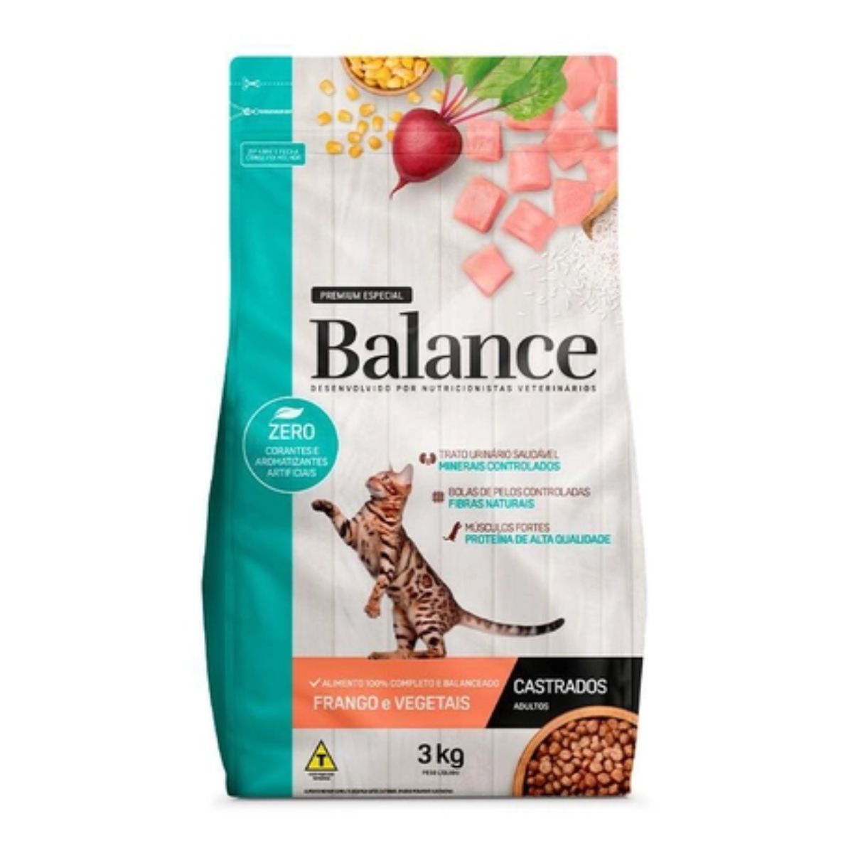 Encontraproduto.com.br - Alimento para Gatos Castrados Balance Frango Pacote com 3kg
