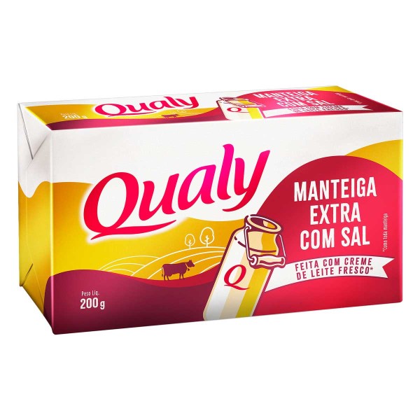 Encontraproduto.com.br - Manteiga Tablete Extra Com Sal Qualy 200g