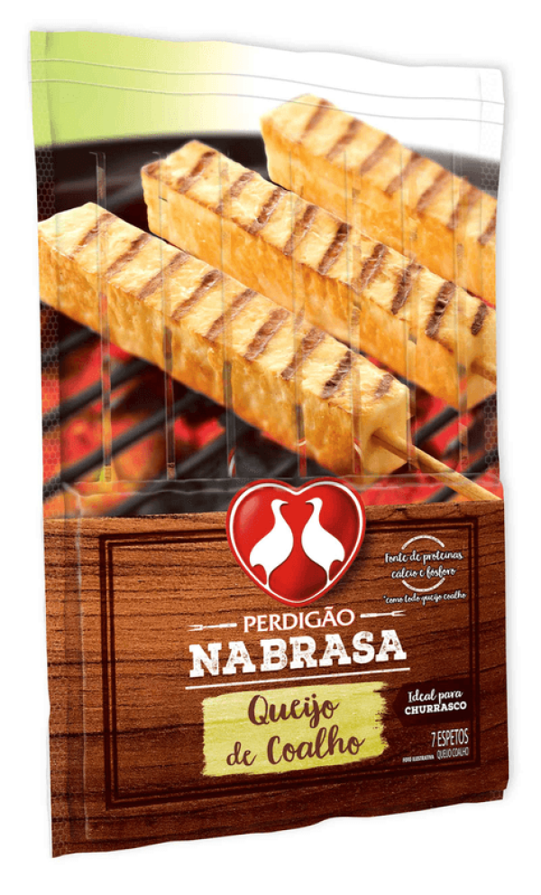 Encontraproduto.com.br - Queijo Coalho na Brasa com 7 Espetos Perdigão 350g