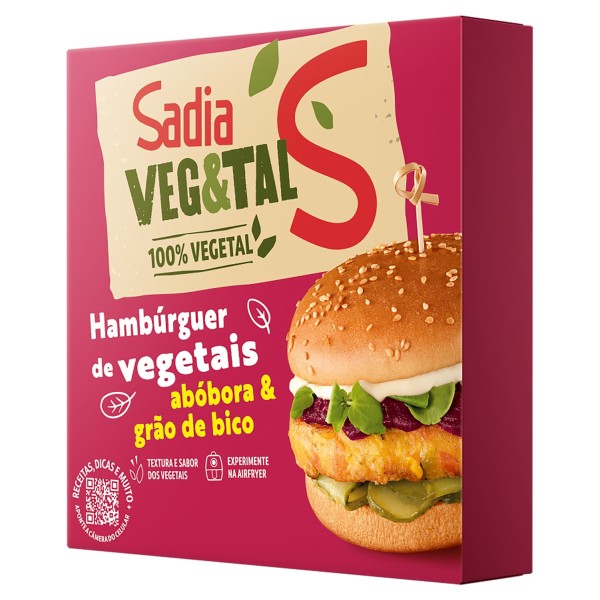 Encontraproduto.com.br - Hambúrguer Vegetal Sadia Veg&Tal Abóbora e Grão-de-Bico 113g