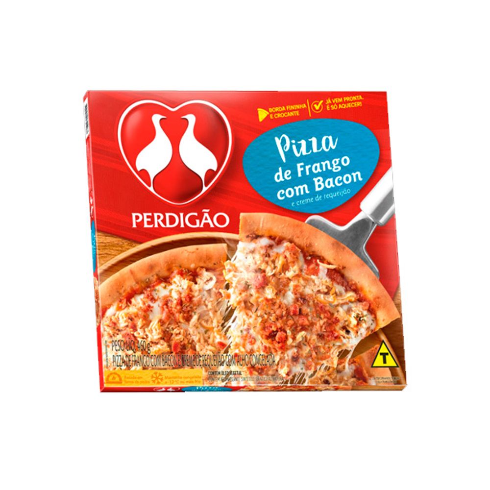 Encontraproduto.com.br - Pizza Frango com Bacon e Creme de Requeijão Perdigão Caixa 460g