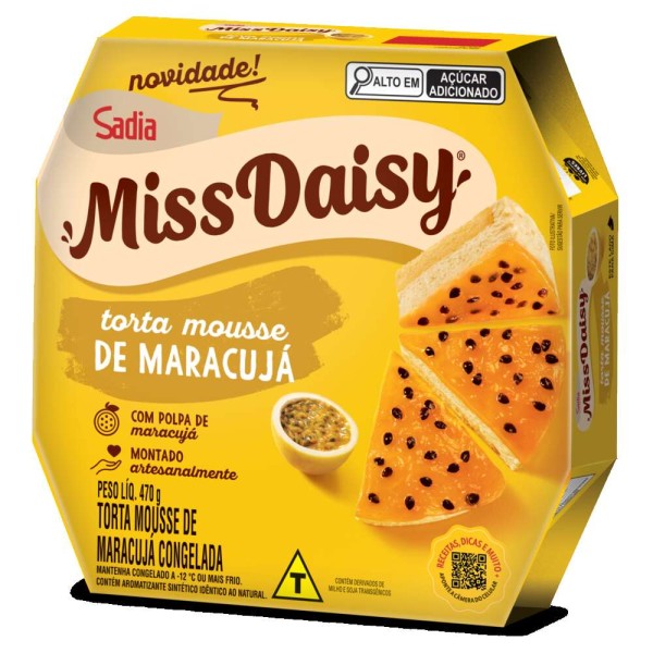 Torta Mousse de Maracujá Miss Daisy 470g