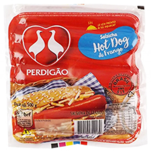 Encontraproduto.com.br - Salsicha de Frango Perdigão Resfriada Pacote com 500g