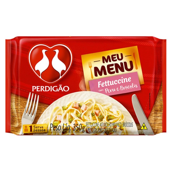 Encontraproduto.com.br - Meu Menu Perdigão Fettucine com Peru e Brócolis 350g