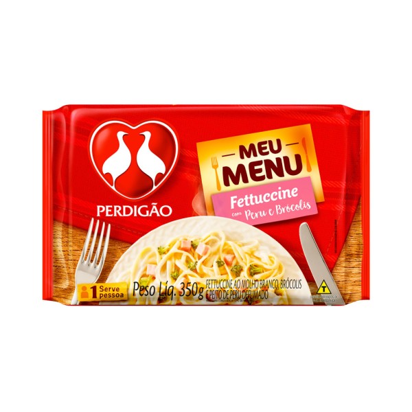 Encontraproduto.com.br - Meu Menu Perdigão Fettucine com Peru e Brócolis 350g