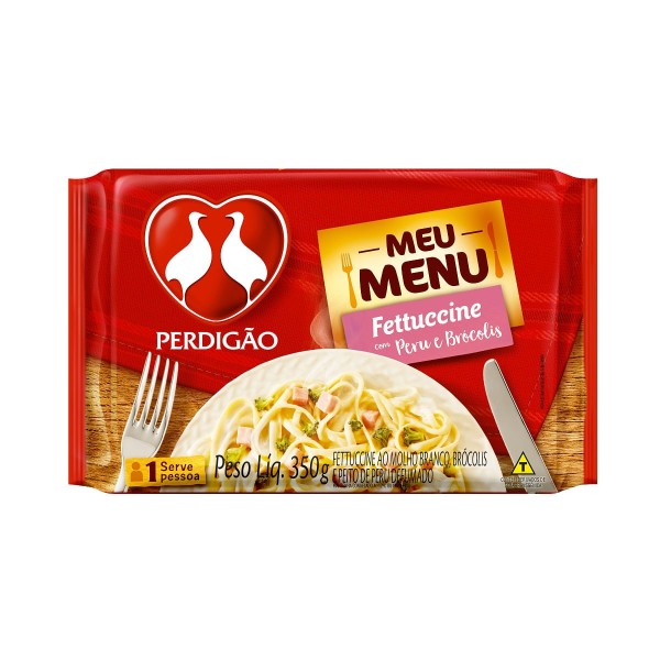 Encontraproduto.com.br - Meu Menu Perdigão Fettucine com Peru e Brócolis 350g