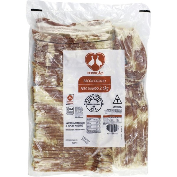 Encontraproduto.com.br - Bacon Fatiado Perdigão Pacote com 2,5kg