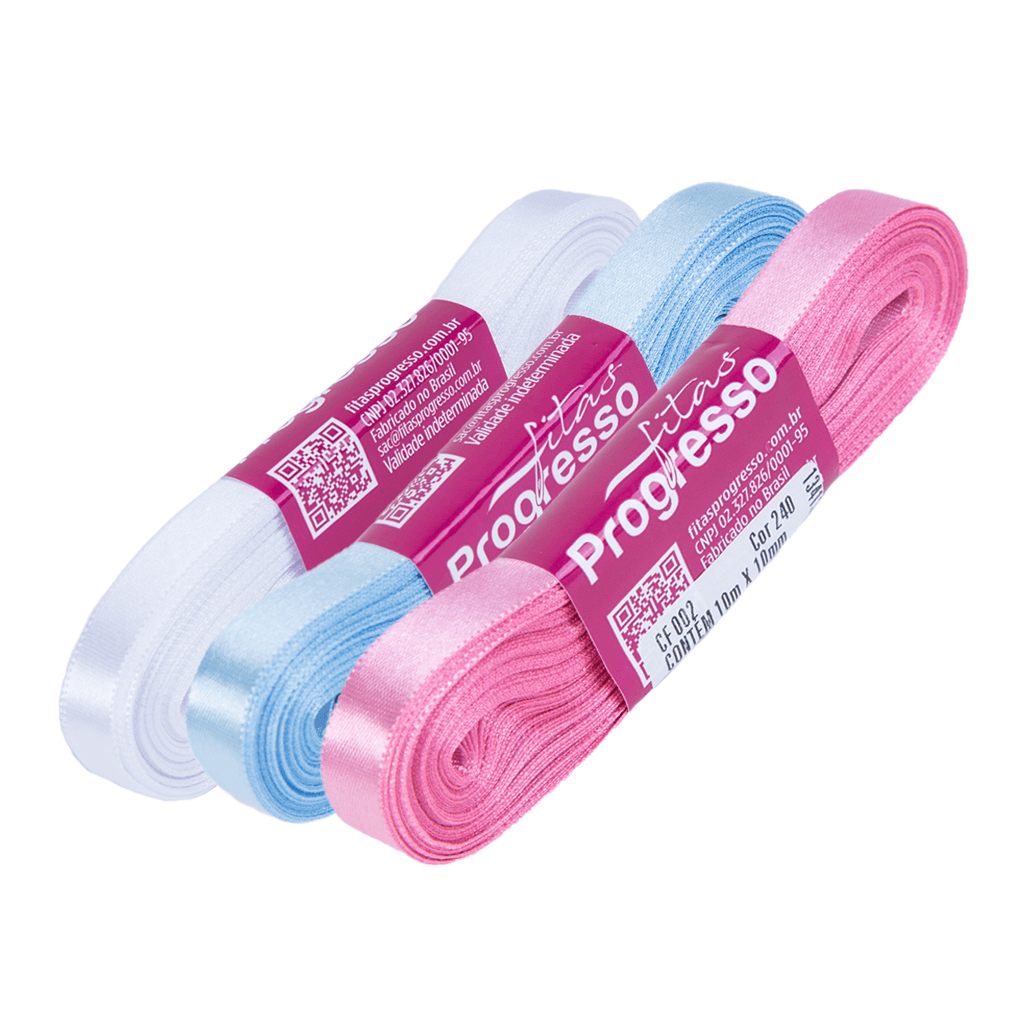 Encontraproduto.com.br - Fita de Cetim Face Simples CF 002 10m x 10mm - Fitas Progresso