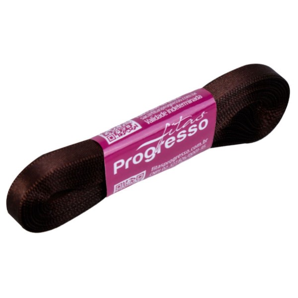 Fita de Cetim Marrom Café 7mmx10m CF001 COR340 PROGRESSO