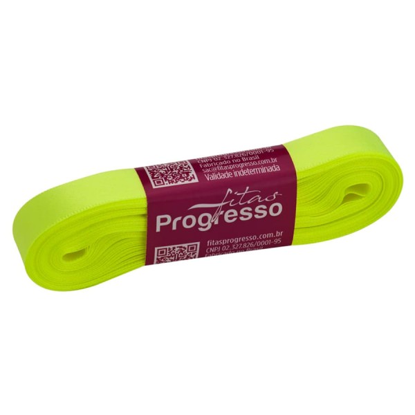 Encontraproduto.com.br - Fita de Cetim Verde Cítrico 15mmx10m CF003 COR280 PROGRESSO