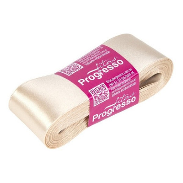 Encontraproduto.com.br - Fita de Cetim Bege 38mmx10m CF009 COR236 PROGRESSO