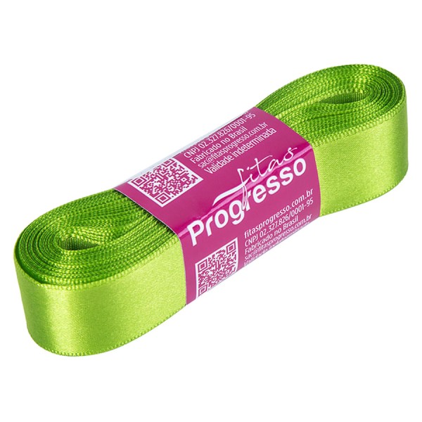 Encontraproduto.com.br - Fita de Cetim Verde Folha 22mmx10m CF005 COR677 PROGRESSO