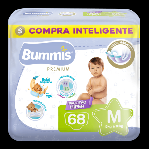 Encontraproduto.com.br - Fralda Bummis Magics M com 68un