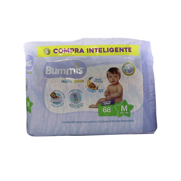 Encontraproduto.com.br - Fralda Bummis Magics M com 68un