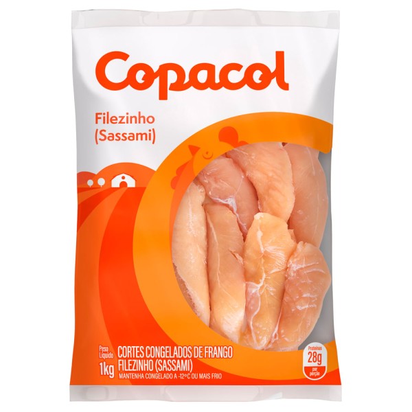 Encontraproduto.com.br - Filezinho Sassami Copacol Congelado Pacote com 1kg