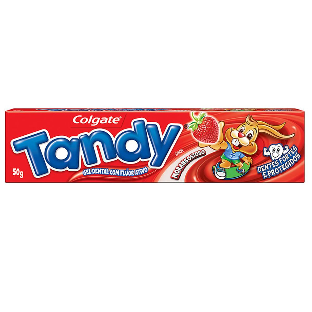Encontraproduto.com.br - Creme Dental Tandy Morango 50G - Tandy