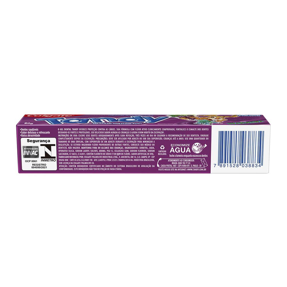 Encontraproduto.com.br - Gel Dental Tandy Uva - 50G