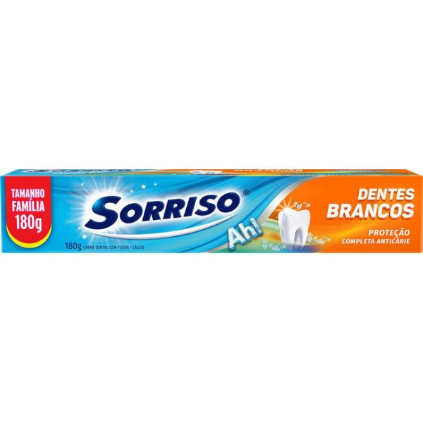 Creme Dental Sorriso Dentes Brancos Tubo com 180g