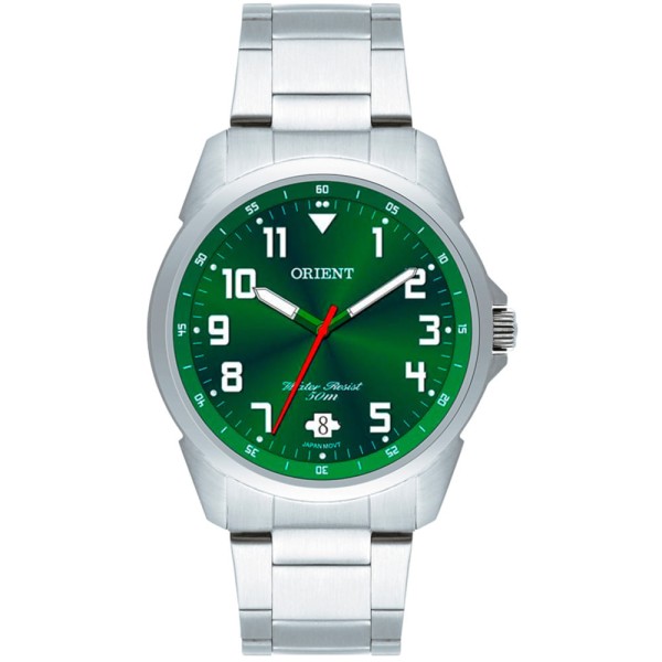 Encontraproduto.com.br - Relógio De Pulso Orient Mbss1154a Com Corria De Aço Inoxidável Cor Prata - Fondo Cinza