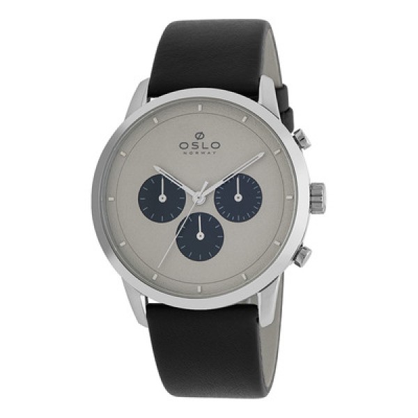 Encontraproduto.com.br - Relógio Oslo Masculino Ref: Ombsccvd0001 I1px Slim Cronógrafo Prateado