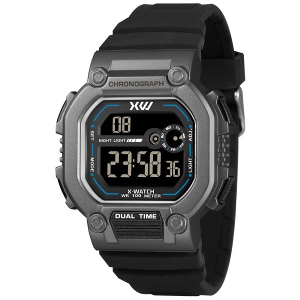 Encontraproduto.com.br - Relógio X-watch Masculino Xgppd188 Pxpx Retangular Digital