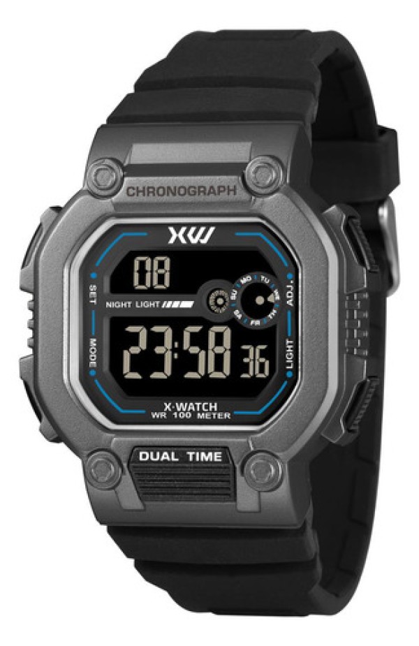 Encontraproduto.com.br - Relógio X-watch Masculino Xgppd188 Pxpx Retangular Digital