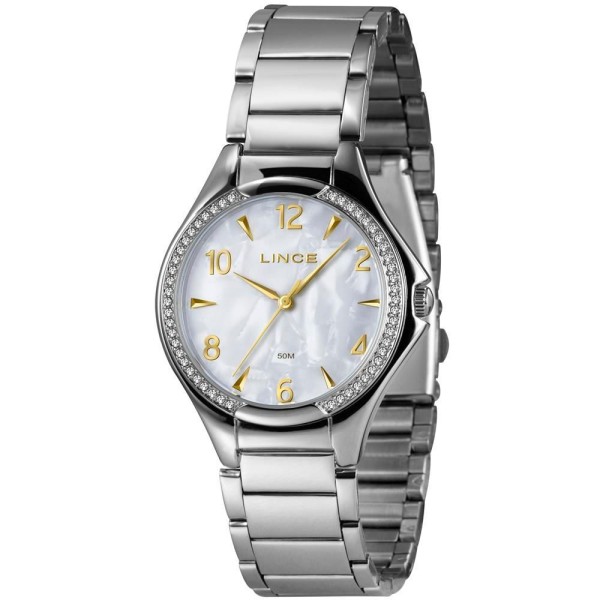 Relógio Lince Feminino Casual Prateado