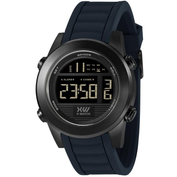 Relógio X-Watch Masculino Ref:Xmnpd005 Pxdx Digital Aço Black