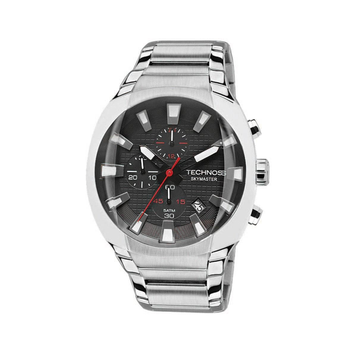 Encontraproduto.com.br - Relógio Technos Performance Masculino Prata Analógico Skymaster JS15AW/1P
