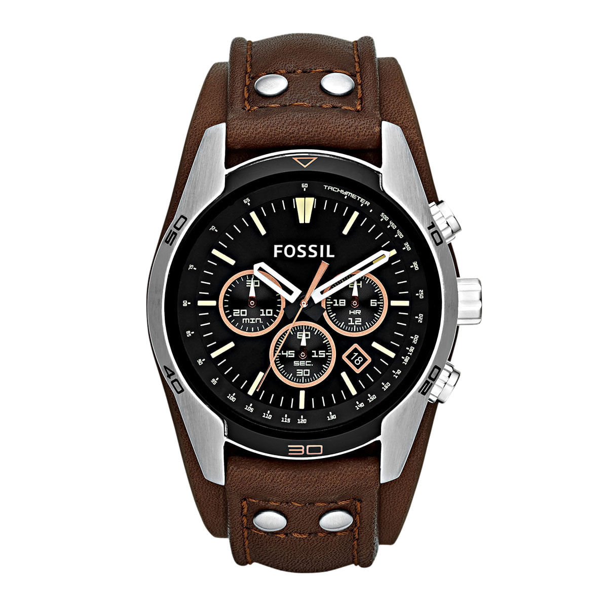 Encontraproduto.com.br - Relógio Fossil Masculino Marrom Analógico CH2891/2PN
