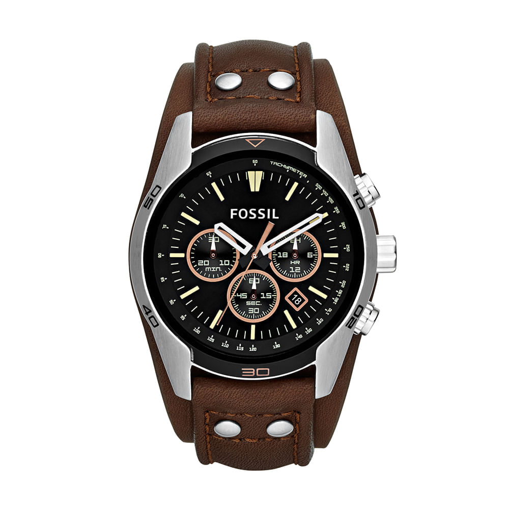 Encontraproduto.com.br - Relógio Fossil Masculino Marrom Analógico CH2891/2PN