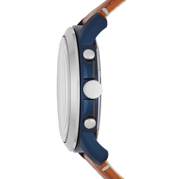 Encontraproduto.com.br - Relógio para homem Fossil Grant Blue FS5151/0an com bracelete Marrom