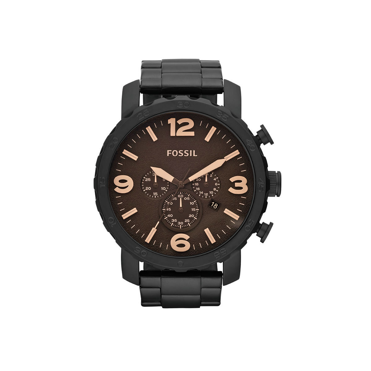 Relógio Fossil Masculino Preto Analógico JR1356/4MN