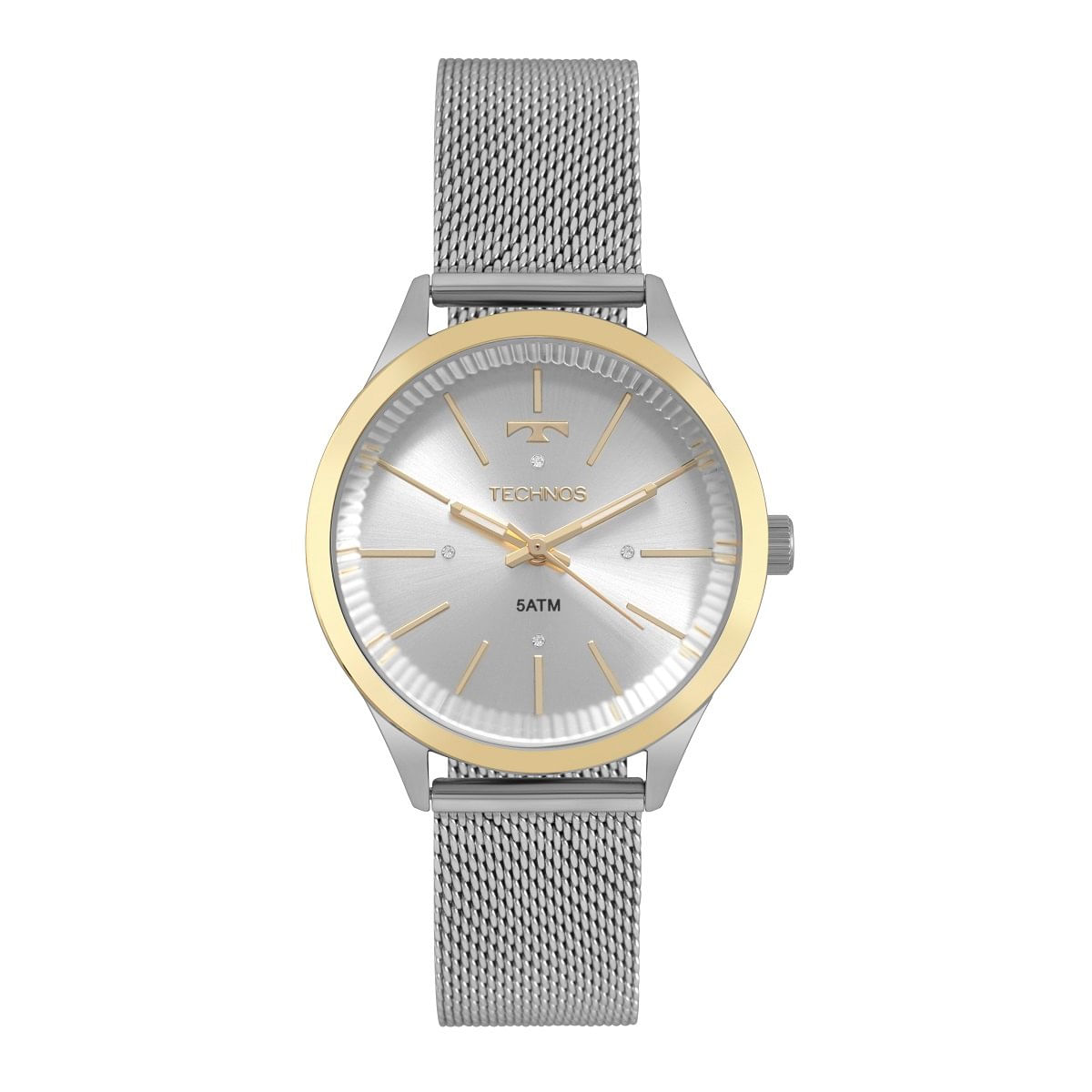 Relógio Technos Fashion Feminino Prata Analógico 2039BZ/5K
