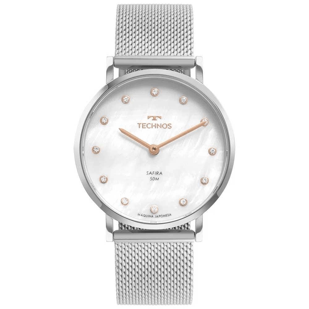 Encontraproduto.com.br - Relógio Technos Feminino Analogico 2025LTT/1B Prata