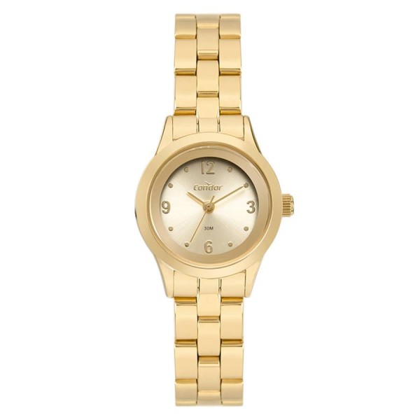 Encontraproduto.com.br - Relógio Condor Feminino Ref: Copc21aebe/4x Clássico Dourado