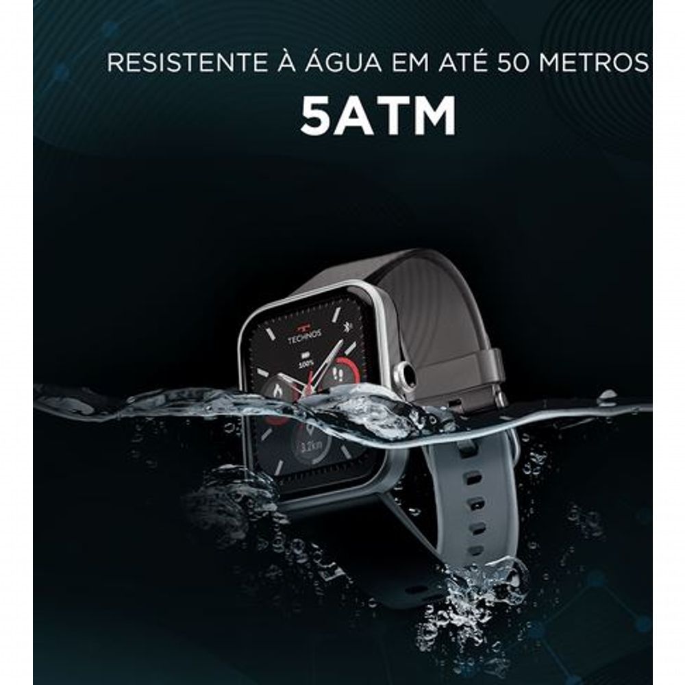 Encontraproduto.com.br - Smartwatch Technos Connect Max Preto E Vermelho Marca Technos