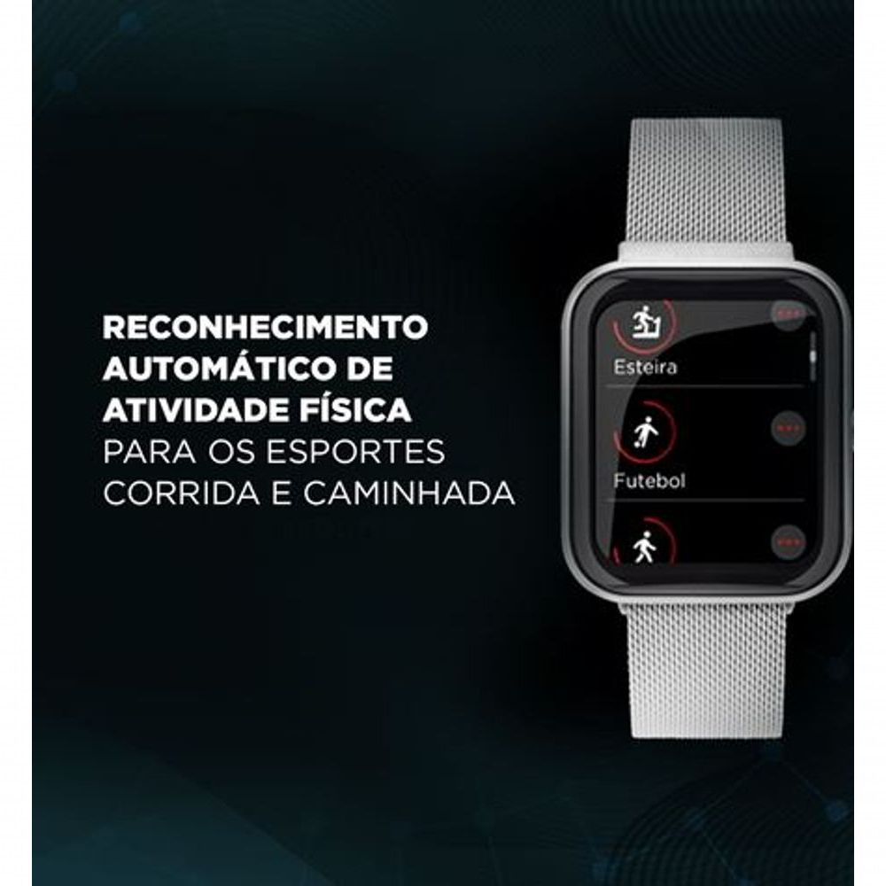 Encontraproduto.com.br - Smartwatch Technos Connect Max Preto E Vermelho Marca Technos